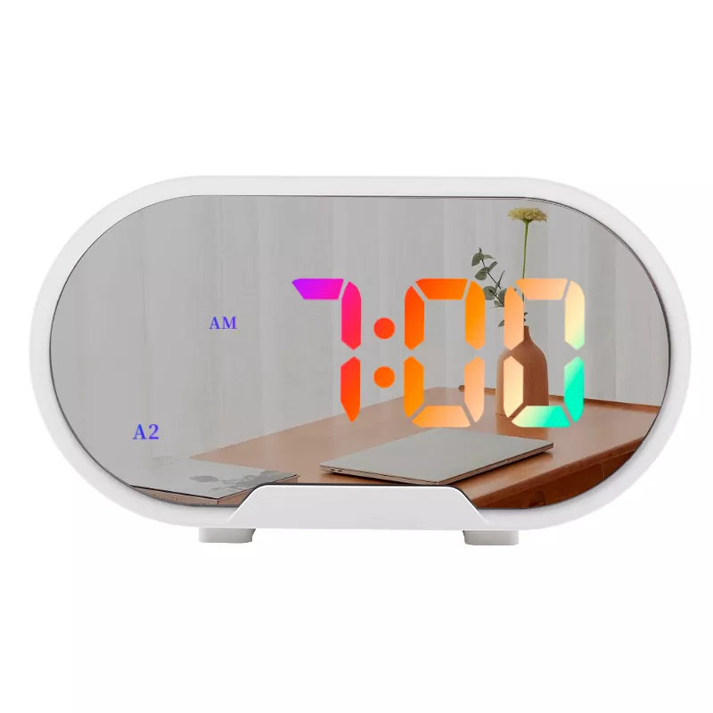 5.5 Inch LED Desk Mirror RGB Alarm Clock