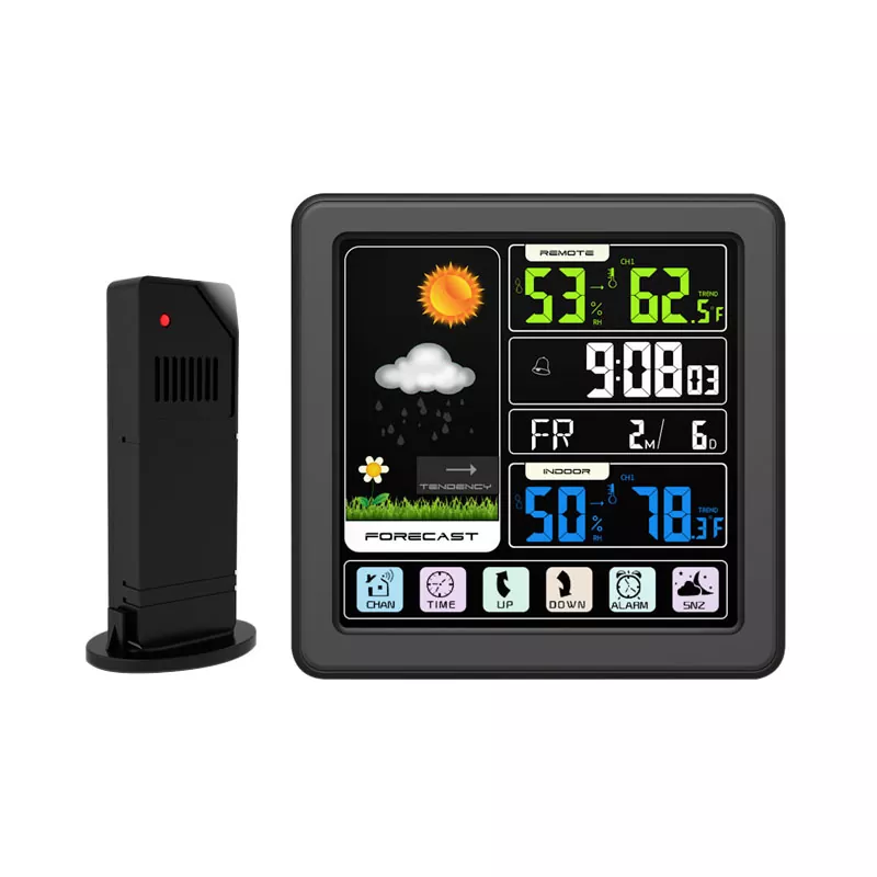 Color Screen Indoor Outdoor Wireless IR Weather Station