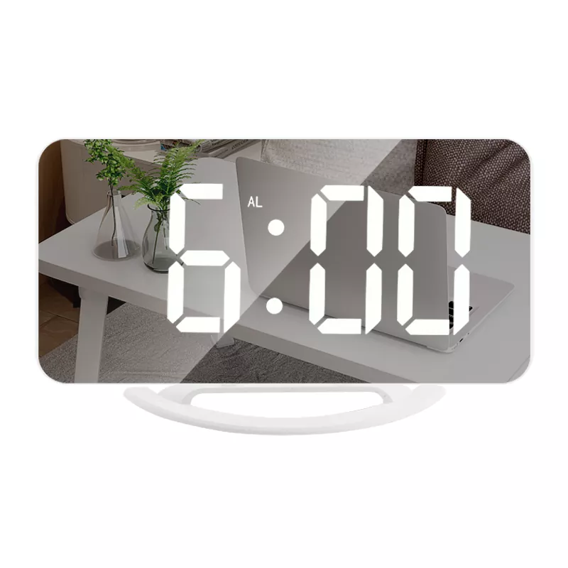 Mirror LED Input Output port LED Table Alarm Clock