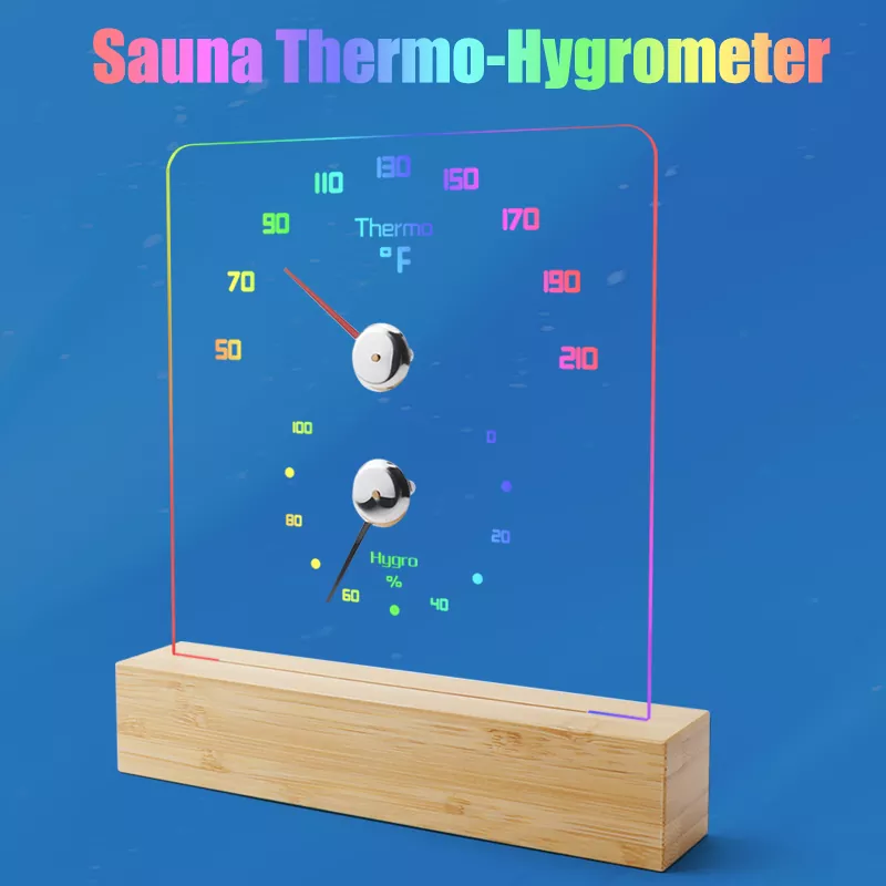 RGB Color Fahrenheit Hygrometer