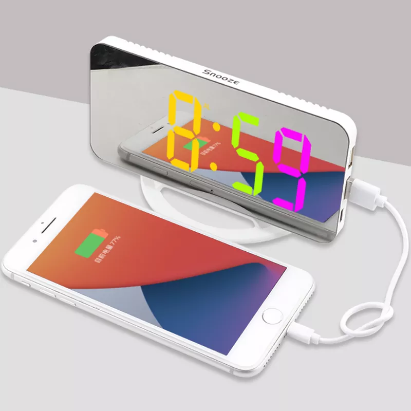 USB Charging RGB Mirror Clock