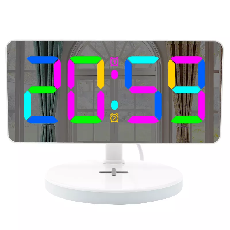 Wireless Charging RGB Night Light RGB Digital Alarm Clock